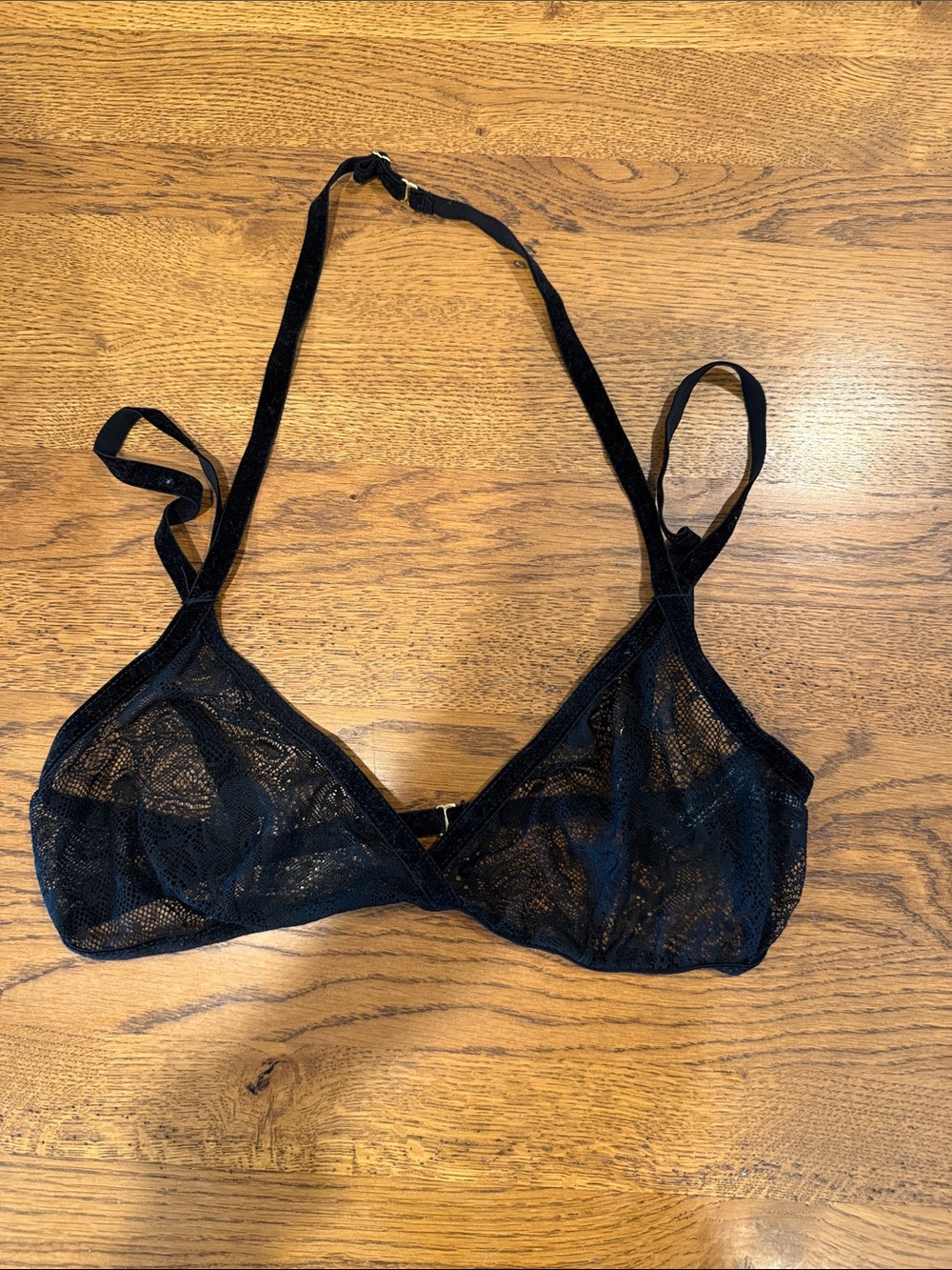 Oh la la Cheri Black Sheer Lace Bralette - Women's Intimates